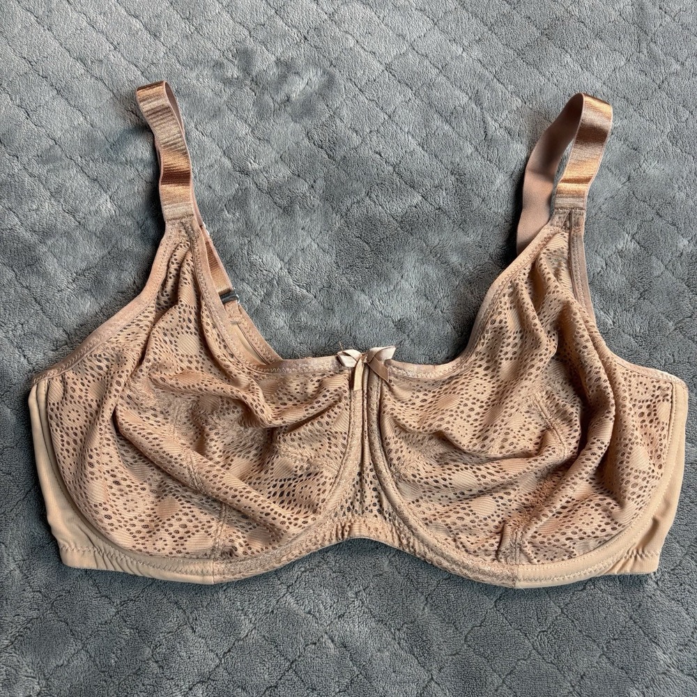 Glamorise 9855 WonderWire Lace Bra Cappuccino 38F Women